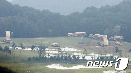경북 성주군 소재 주한미군 사드 기지. 2017.9.7/뉴스1 ⓒ News1 이종현 기자