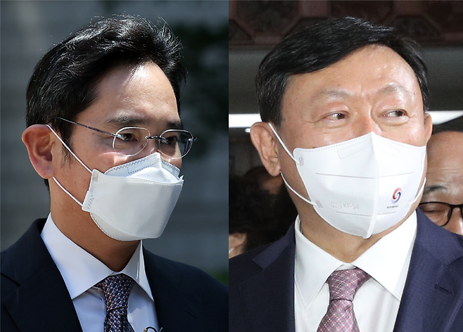 이재용 삼성전자 부회장(왼), 신동빈 롯데그룹 회장(오) / 사진 = 연합뉴스, 매일경제