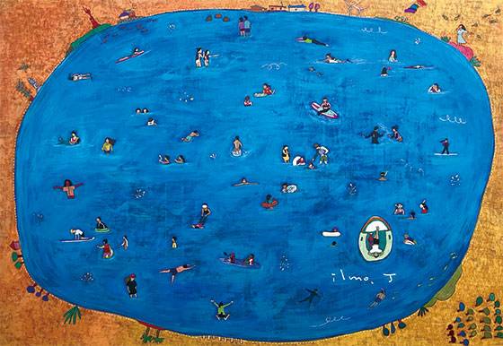 162.2㎝×112.1㎝(100호), Opaque color on canvas, 2021년