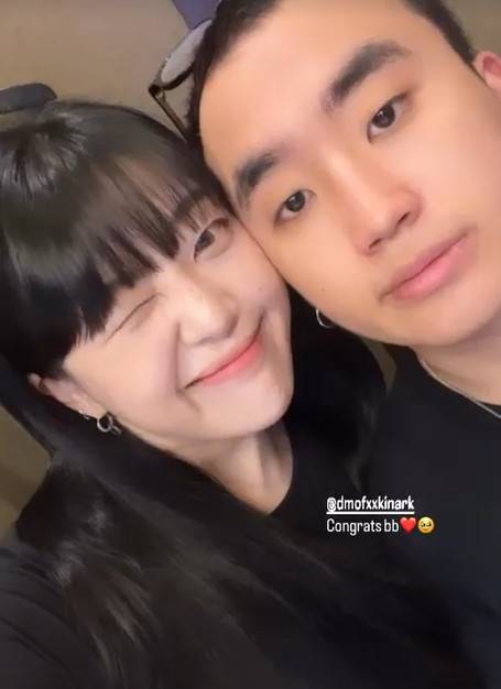 ▲ 이승아(왼쪽), 디아크. 출처ㅣ이승아 인스타그램