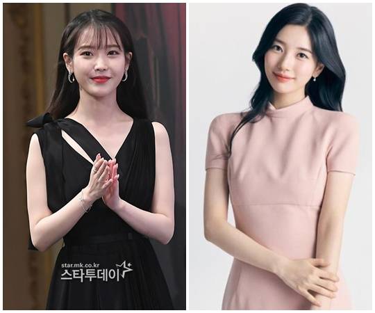 아이유(왼쪽), 수지. 사진l스타투데이DB, 희망브리지