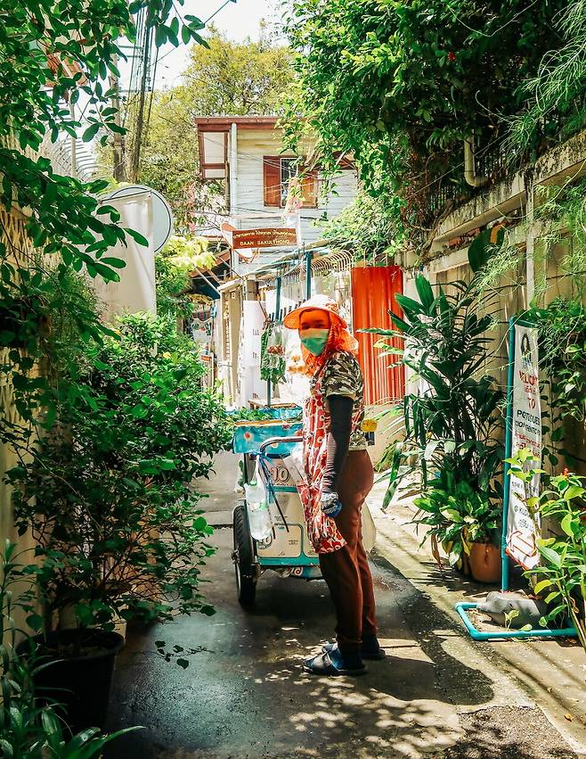 쿠디친 마을의 좁은 골목