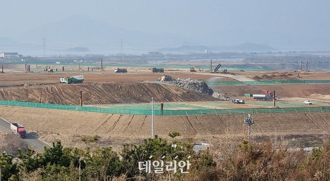 폐기물 매립이 진행 중인 수도권 제2매립장 모습.ⓒ데일리안 장정욱 기자