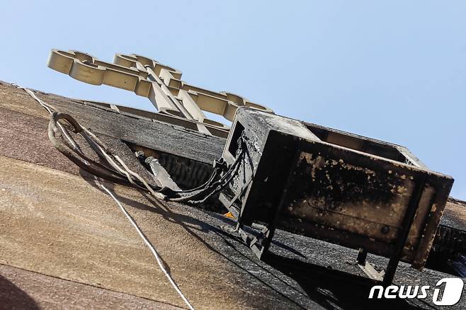 14일(현지시간) 이집트 수도 카이로 교외에 위치한 교회에서 화재가 발생해 41명이 숨졌다. ⓒ 로이터=뉴스1 ⓒ News1 정윤영 기자