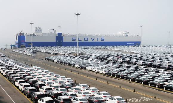 평택항 기아차 선적부두 [사진=이영은 기자]