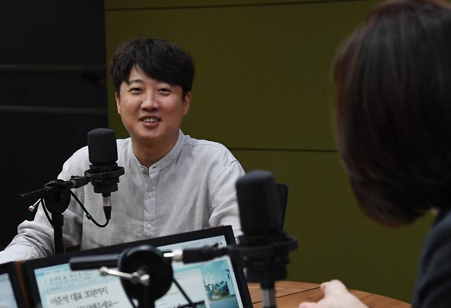 ▲CBS라디오 출연한 이준석 사진: 연합뉴스