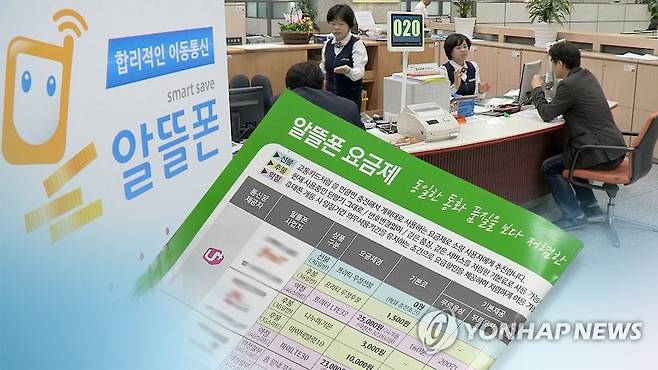 알뜰폰업계, LTE 시장 점유율 2위로 '성큼'…가입자 1천만명대 (CG) [연합뉴스TV 제공]
