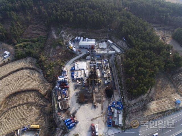 경북 포항 지열발전부지 전경. 포항시 제공