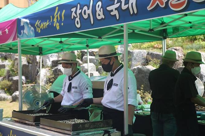 대한체육회가 16일 민물장어양식수협회와 민물장어 전달식 및 특식행사를 열었다. (사진=대한체육회 제공) *재판매 및 DB 금지