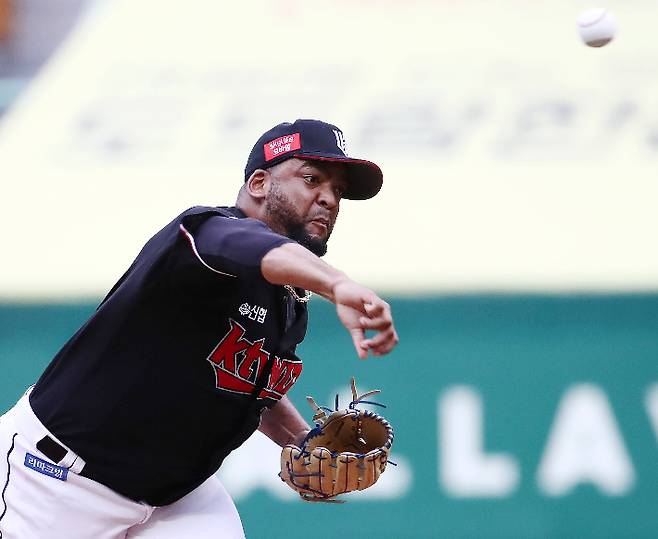 kt 선발투수 데스파이네. 연합뉴스