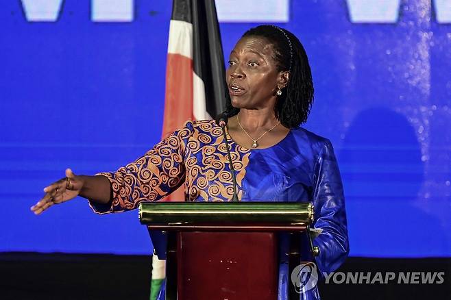 마사 카루아 케냐 부통령 후보 [AFP 연합뉴스 자료사진. 재판매 및 DB 금지]