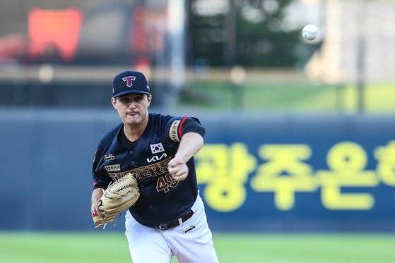 17일 광주 SSG 랜더스전에서 선발 등판해 6과 3분의 1이닝 무실점한 KIA 선발 토마스 파노니. 사진 KIA 타이거즈