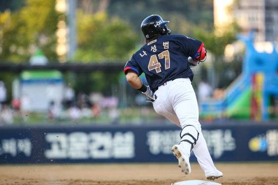 17일 광주 SSG 랜더스전에서 3점홈런을 터트린 KIA 나성범. 사진 KIA 타이거즈