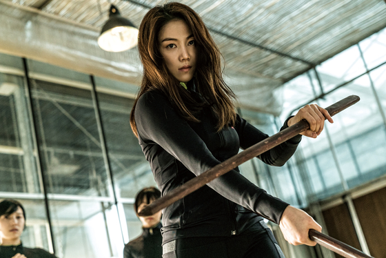 A scene in "The Villainess" (2017) featuring the main female assassin portrayed by actor Kim Ok-vin [NEXT ENTERTAINMENT WORLD]