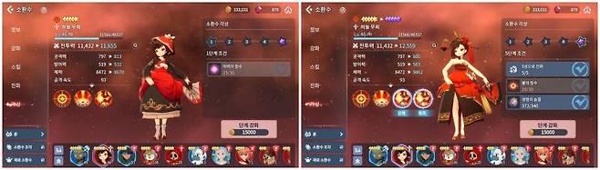 각성을 하면 외형이 달라지고 스킬이 추가된다