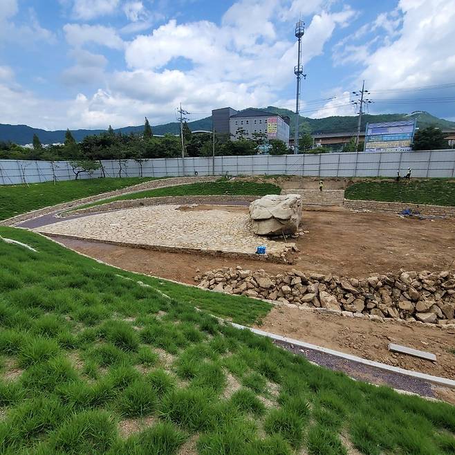 A view of the Gusan-dong Dolmen site, located in Gimhae, South Gyeongsang Province. (CHA)