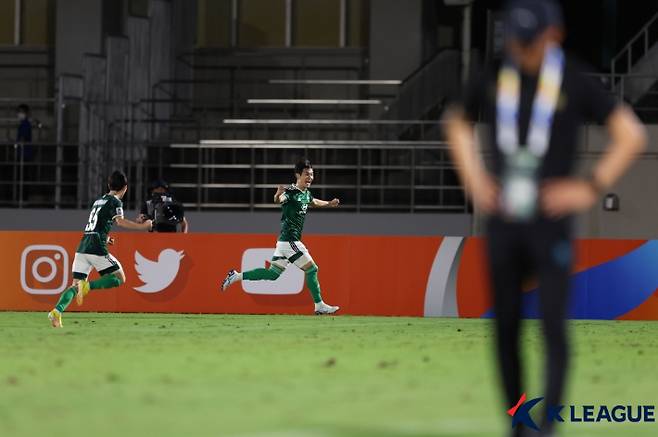 결승골의 주인공 김진규. 한국프로축구연맹 제공