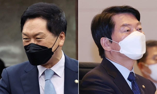 국민의힘 차기 당권 주자인 김기현(왼쪽), 안철수 의원. 연합뉴스