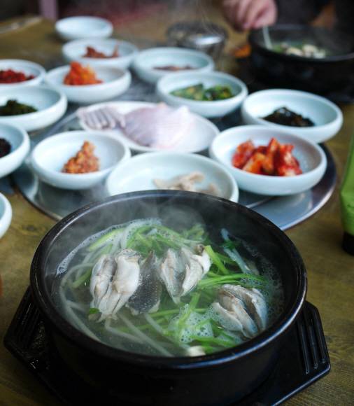 해장으로 제격인 졸복국.