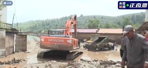 중국 칭하이성 산 홍수 피해 현장  [CCTV 영상 캡처] 재판매 및 DB금지