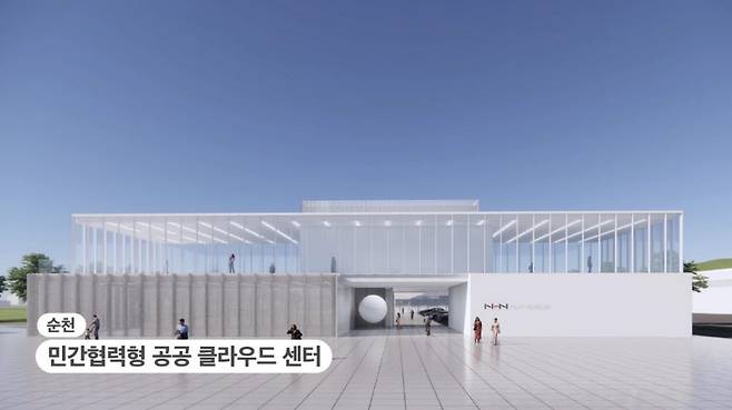 NHN클라우드-순천시 민간협력형 공공 클라우드 센터 조감도