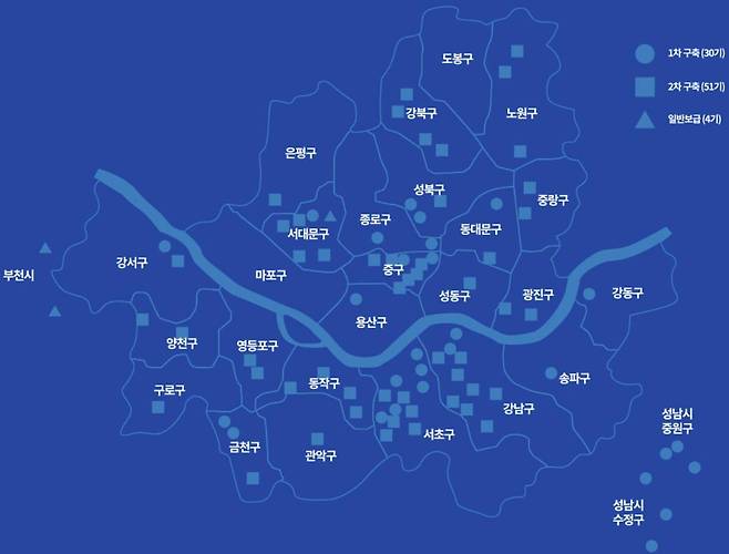 디엔에이모터스의 D-STATION이 설치된 지역을 안내하는 지도. 출처=디엔에이모터스