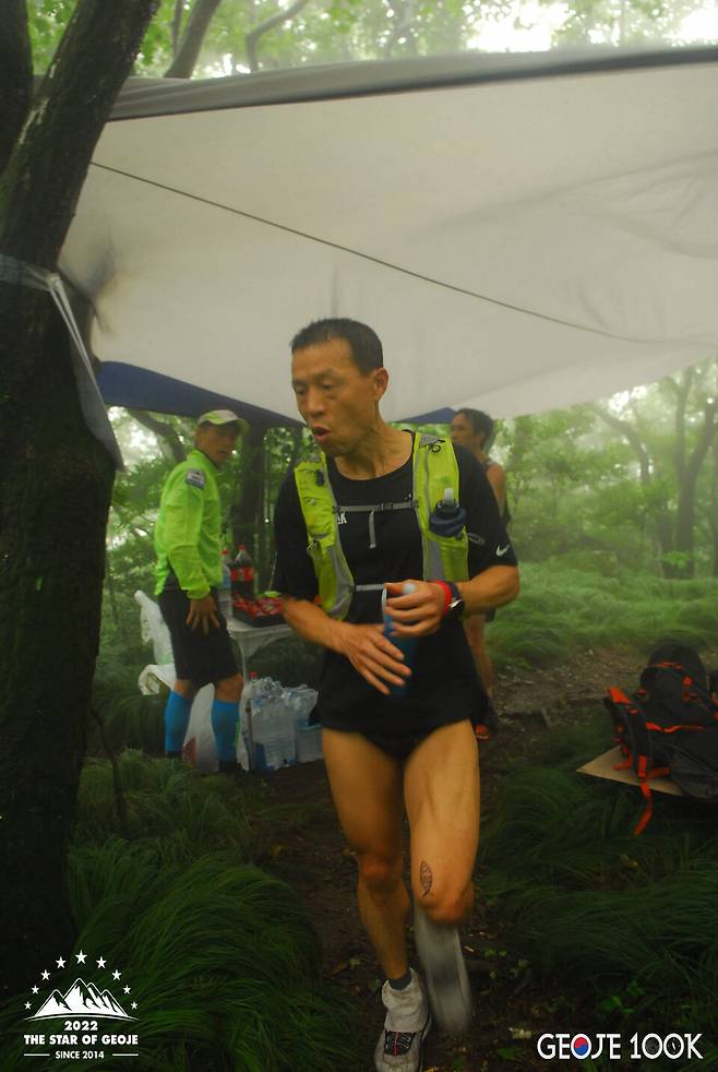 100km 구간에 참가한 심재덕 선수.&nbsp;