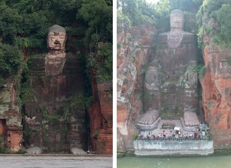 중국 쓰촨성 러산대불 [바이두 캡처]