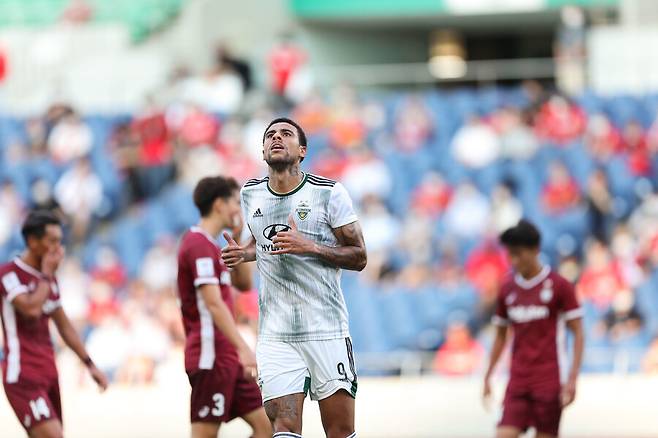 전북의 구스타보. 한국프로축구연맹 제공