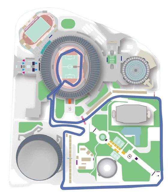 ‘2022 서울 e-프리’가 열리는 잠실종합운동장 일대. 전기차가 도심을 질주한다. [사진 서울시]