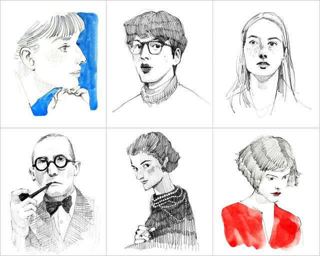 연수씨가 꾸준히 그려 온 드로잉 작품들. 그림을 처음 공부하기 시작했던 10대 시절부터 줄곧 인물 위주로 그려 왔다. 이연수 제공