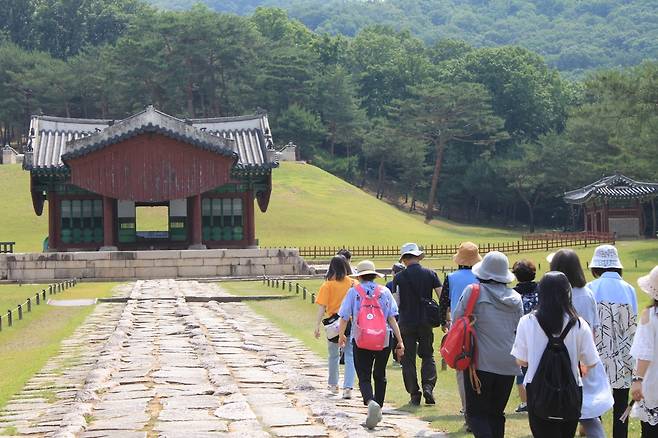 지난 1차 왕릉천행 모습 [문화재청 제공. 재판매 및 DB 금지]