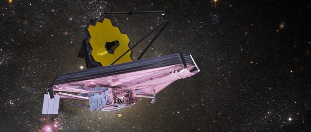 지구에서 150만㎞ 떨어진 라그랑주2 포인트에서 과학관측 준비를 하고 있는 제임스웹 우주망원경 상상도. (미 항공우주국 NASA)