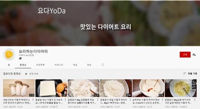 유튜브에서 단순히 다이어트용 음식을 만드는 것을 넘어서서 맛있는 다이어트 음식을 소개하는 콘텐츠가 인기를 끌고 있다. /유튜브 채널 '요리하는 다이어터' 캡처