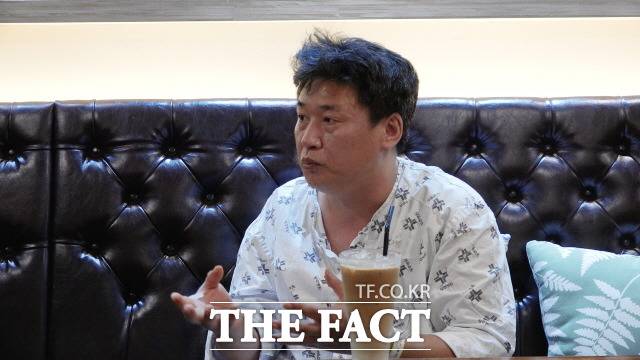 한종선 부산형제복지원 피해 생존 실종자 유가족모임 대표. 한 대표는 초등학교 2학년 때 두살 위인 누나와 함께 끌려가 겪은 복지원의 참혹한 일상을 '짐승의 시간이었다"고 밝혔다./광주=나윤상 기자