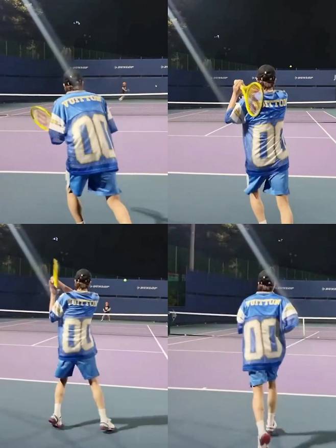 '테니스 왕자' 방탄소년단 진에 미니언즈도 손키스 쪽~♥