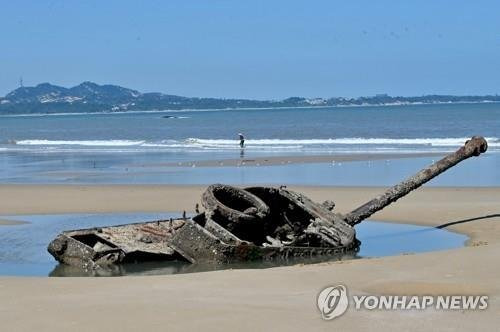 대만 진먼다오 해변 [AFP=연합뉴스 자료사진]