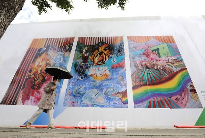 강남구 소재 공사장 가설울타리 모습(사진=강남구)