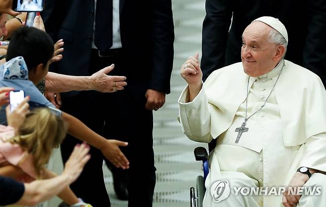 프란치스코 교황 [로이터 연합뉴스 자료사진. 재판매 및 DB 금지]