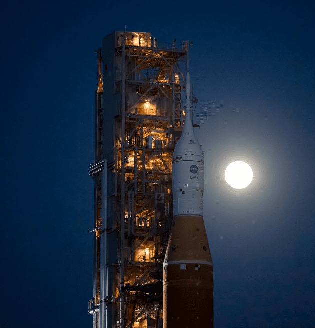 우주선 오리온 발사체 아르테미스I (사진=Aubrey Gemignani/NASA)