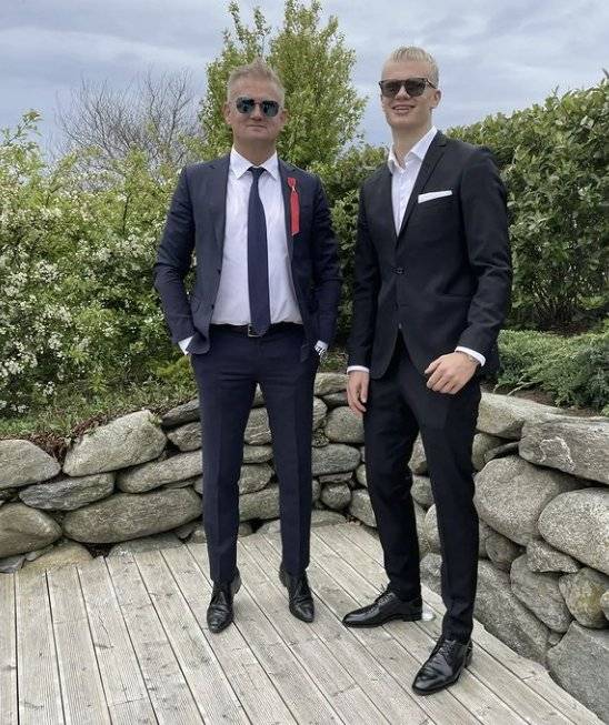 홀란과 그의 아버지 알프잉에 홀란. 사진 홀란 소셜미디어