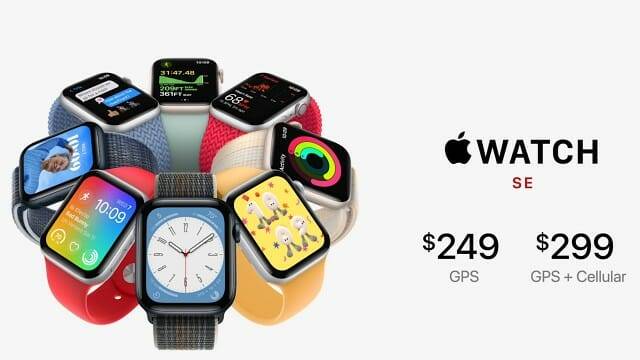 애플워치SE는 2세대로 업그레이드됐다. 가격은 동결됐다. (사진=애플)