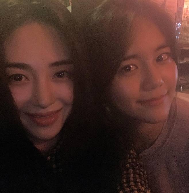 ▲ 권민아(왼쪽)와 혜정. 출처| 권민아 인스타그램