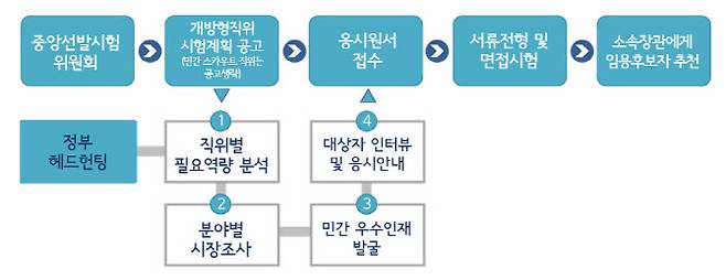 중앙부처 헤드헌팅 개요. (이미지=인사처)