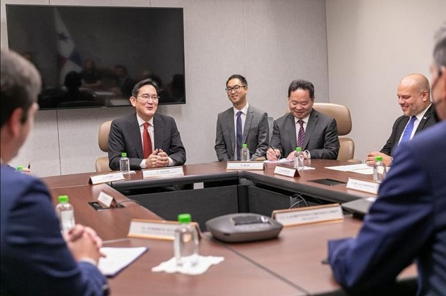 이재용 부회장과 코르티소 대통령은 삼성과 파나마 기업들과의 향후 협력 확대 방안에 대해서도 논의했다. /삼성 제공