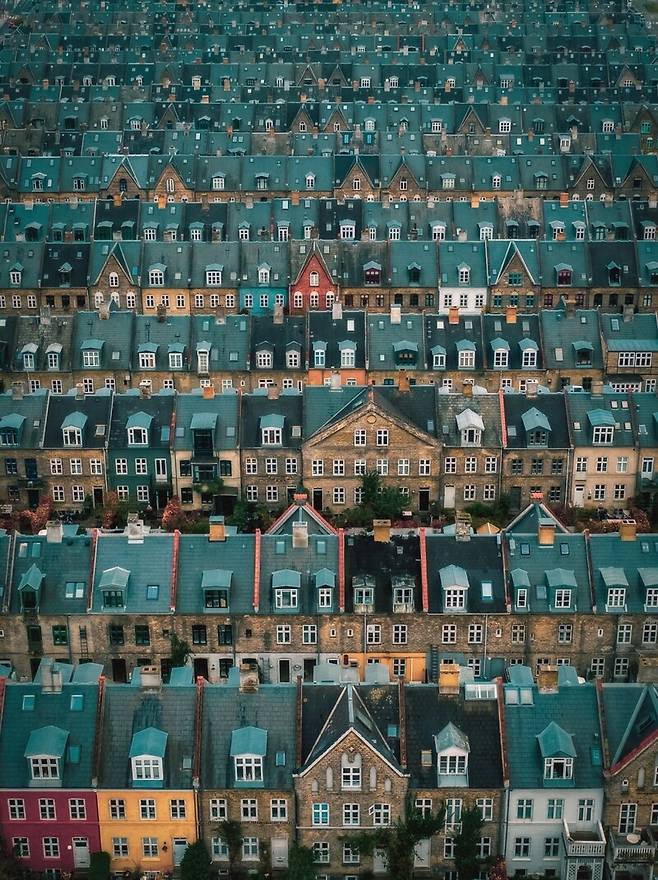 도시 부문 1위 ‘마을 옥상’(Rooftops of Kartoffelraekkerne Neighborhood) | Serhiy Vovk