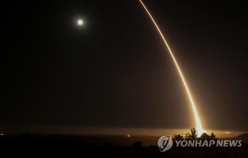 미국의 대륙간탄도미사일(ICBM) 발사 시험 [AFP 연합뉴스 자료사진]