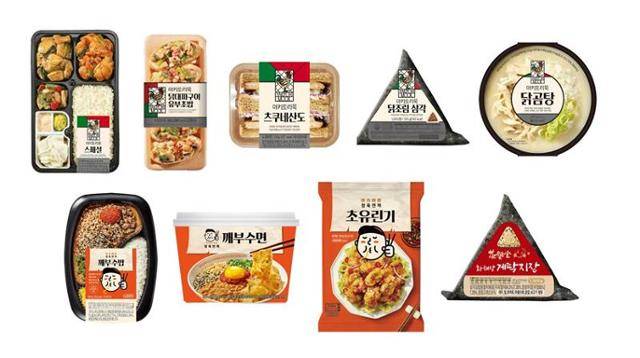 CU가 19일부터 출시하는 미쉐린 빕 구르망 레스토랑 간편식들. BGF리테일 제공