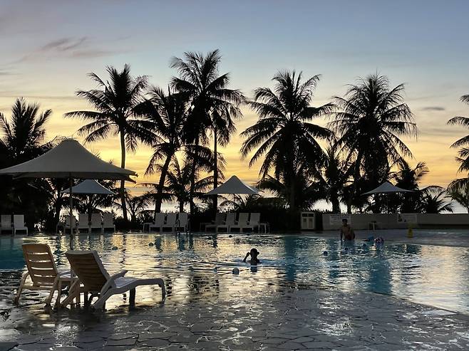 호텔 닛코 괌 수영장.  /사진= 강예신 여행+ 기자