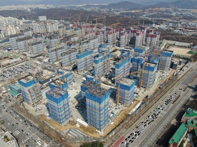 서울 강동구 둔촌주공 재건축 단지 공사현장. 현대건설 제공